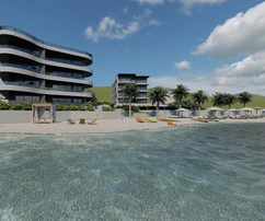 Apartamento de dos dormitorios en venta en la planta baja cerca de Trogir, en Croacia