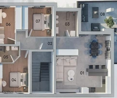 Istrien, Pula, Penthouse mit Garage in einem ruhigen Teil von Kaštanjer