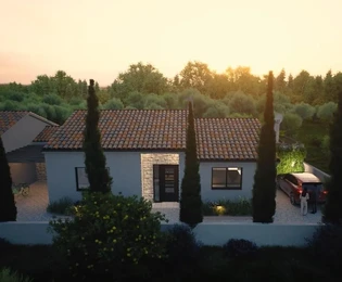 Kaštelir, Istria – Nowoczesny dom parterowy w spokojnej okolicy