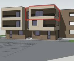 Vodice – előértékesítés – S11-es lakás tengerre néző kilátással, 67,37 m², 2. emelet