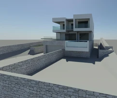 Čiovo, Okrug G, villa de luxe de 344 m2 avec piscine et garage, en première ligne face à la mer