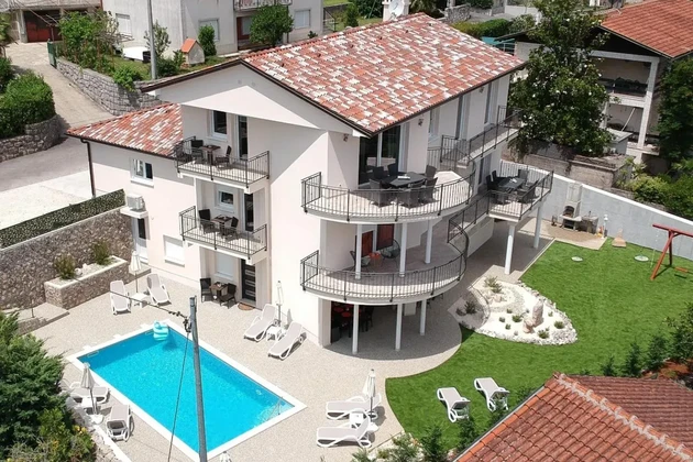 Kvarner, Opatija: Luxusvilla medencével és tengerre néző kilátással