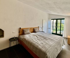 Casa de piedra con vista panorámica