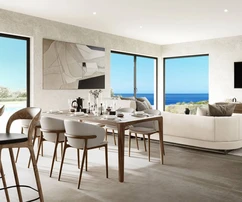 Modern villa eladó tengerre néző panorámával – új építésű ingatlan Porečben Horvátországban