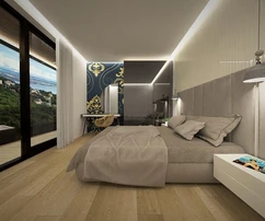 Opatija, Ičići, luksusowy apartament w ekskluzywnym nowym budynku, panoramiczny widok na morze