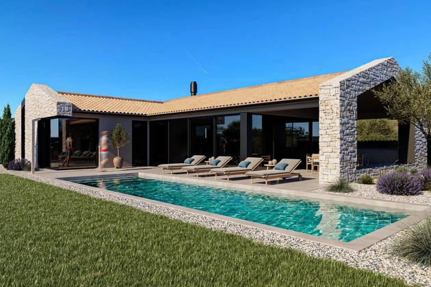 Villa avec piscine et vue mer à vendre à Poreč en Croatie