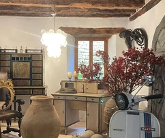 Row house with apartments and commercial spaces for sale in Oprtalj in Croatia