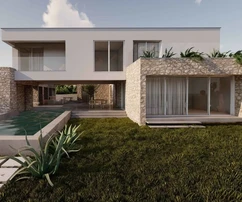 Rogoznica, villa de luxe de 276 m2 avec piscine (41 m2) à seulement 120 m de la mer et de la plage.