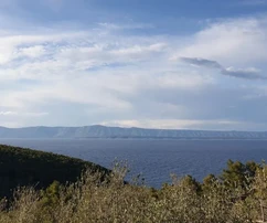 Korčula, Vela Luka, stavební pozemek 1964 m2, v první řadě u moře