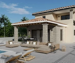 Istrie, Poreč: Moderní vila s bazénem blízko moře