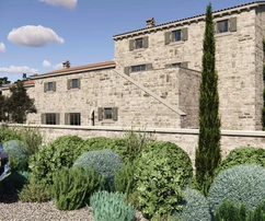 Villa de piedra en venta en una zona tranquila de Barat, Croacia