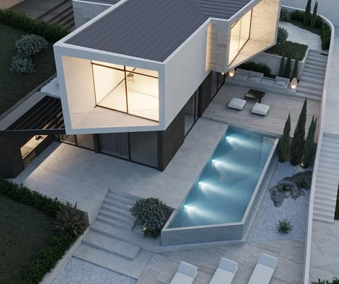 Istrie, Pićan, villa luxueuse, moderne et de haute qualité dans une nouvelle construction, emplacement paisible