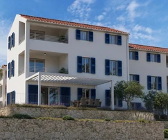 Cres, Melin, Exkluzivní apartmán 135 m², Druhý řad k moři