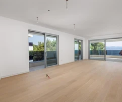 Háromszobás lakás kerttel és terasszal eladó Opatijában Horvátországban