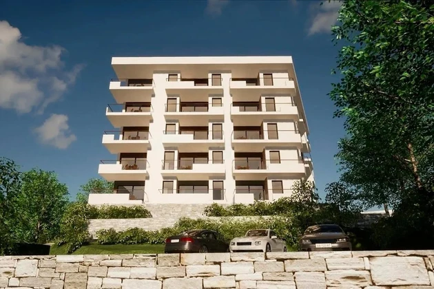 Rijeka, Zamet, novo postavený trojizbový byt, 80,17 m², výťah, výhľad na more