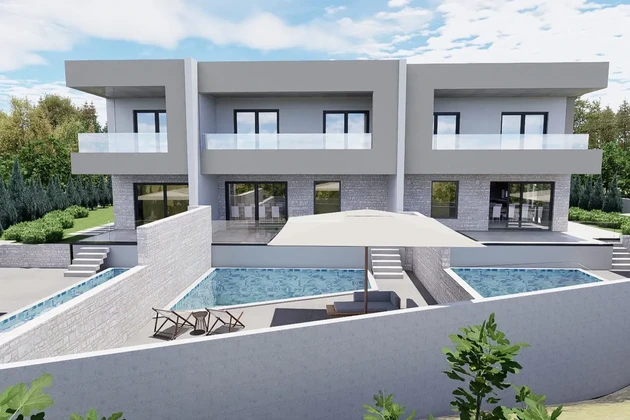 Vodice - Maison S1 with pool, quiet location