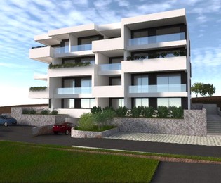 Čiovo novi apartmani s pogledom na more, bazenom i garažom