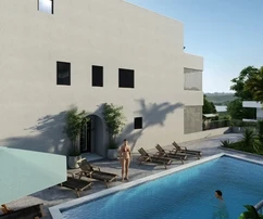 Ciovo, Slatine, apartamento de 2 dormitorios de 66 m2, 1ª planta, a solo 70 m del mar