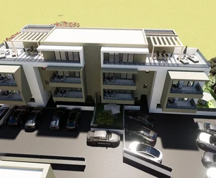 Trogir, appartamento con 2 camere da letto, 53 m2, nuova costruzione, 1° piano, vista,