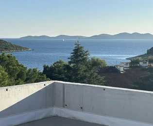 Biograd na Moru, Pakostane, appartement deux pièces avec terrasse sur le toit et vue sur la mer