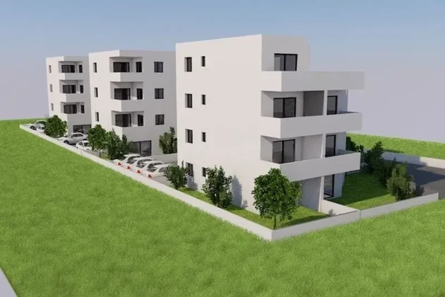 Trogir, 2-pokojowe mieszkanie 53 m2, nowy budynek, 1. piętro, widok,