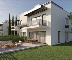 Karigador, Istrie : Nouvelle maison jumelée avec vue sur la mer