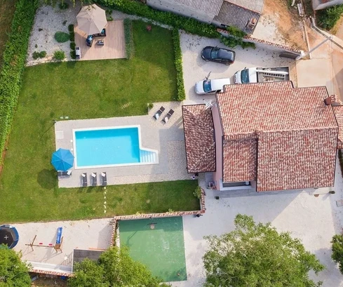 Istria, Višnjan: Appartamento al piano terra con piscina riscaldata