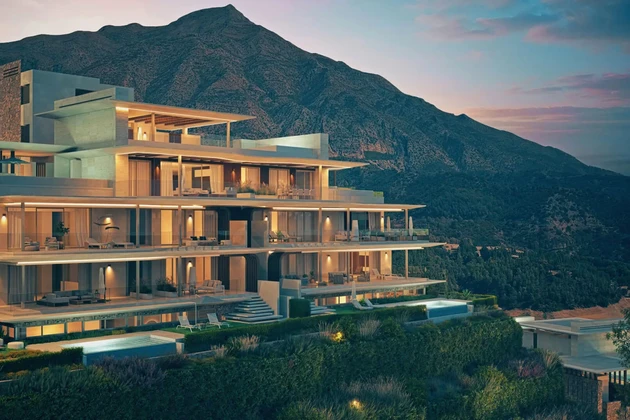 Luxusní moderní apartmány s výhledem na moře v Benahavís
