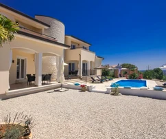 Istrien, Poreč: Villa mit panorama meerblick