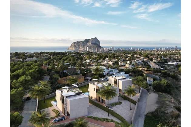 Willa z 3 sypialniami, prywatnym basenem i widokiem na morze w Calpe