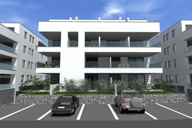 Pag, Povljana, dwupokojowe mieszkanie w najwyższej jakości nowym budownictwie, ogród, 75,48 m²
