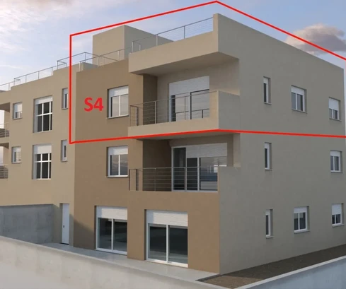 Vodice - S4 apartmán, třípokojový byt se střešní terasou a výhledem na moře