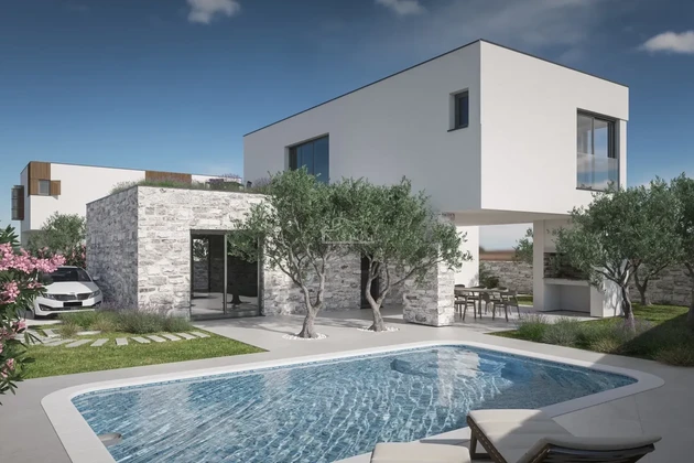 Zaton - VILLA DE LUJO moderna de NUEVA CONSTRUCCIÓN con piscina