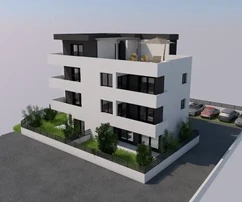 Trogir, 2 hálószobás apartman, 58 m2, új építésű, tengerre néző kilátás,