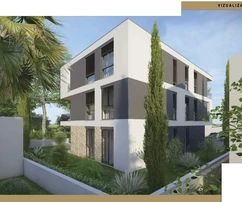Medulin, modern three-room apartment with a net usable area of 81 m², S1 with garden, in an attractive location
