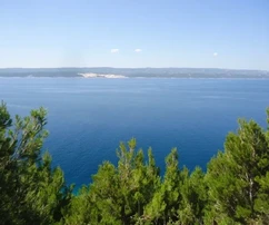 Lokva Rogoznica, building plot by the sea, open view