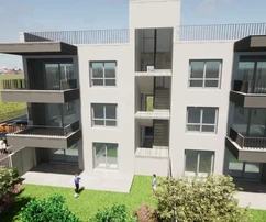 Trogir, Plano, penthouse 70 m2 + tetőterasz 54 m2, tengerre néző kilátás!