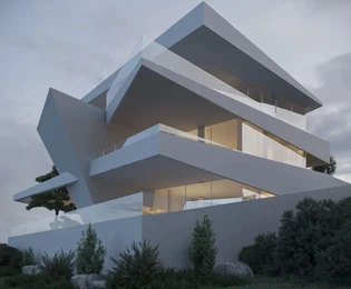 Istrien, Labin: Designervilla mit Panoramablick auf das Meer