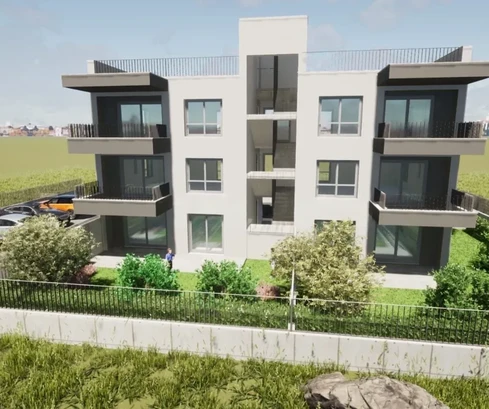 Trogir, Plano, appartement 2 chambres 70 m2 + jardin 68 m2, construction neuve