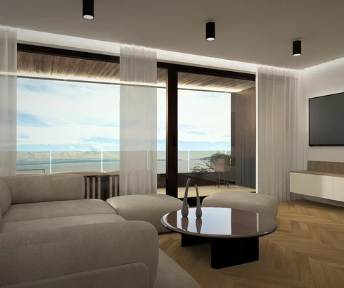 Opatija, Ičići, luxusní byt v exkluzivní novostavbě, panoramatický výhled na moře