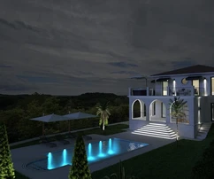 Vila s výhľadom na more na predaj v Bujach v Chorvátsku