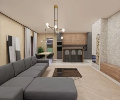 NEW RUSTIC VILLA IN A QUIET LOCATION, 2000 M FROM THE SEA!