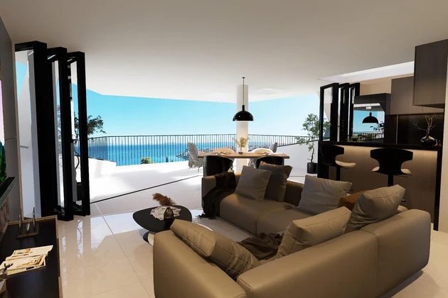 Okrug Gornji, apartamento de lujo en la primera planta con vistas