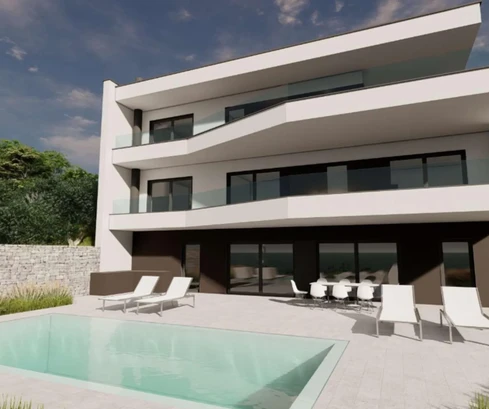 Moderná vila s výhľadom na more na predaj v Chorvátsku