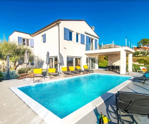 Villa with sea view for sale near Buje in Croatia