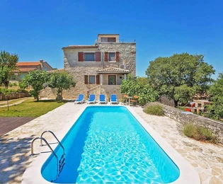 Višnjan, Isztria – Eredeti, felújított kőház