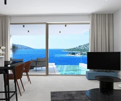Apartamento de lujo con piscina en venta justo en la costa de Croacia