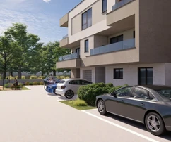 Istria, Pola: Appartamento spazioso con garage e balconi