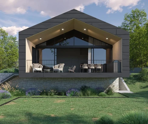 Casa moderna con piscina en venta cerca de Pazin en Croacia