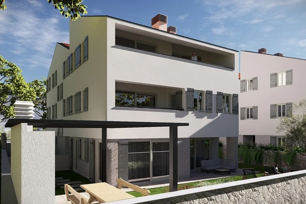 Città di Cres, centro, appartamento di lusso con due stanze al piano terra di 126 m², ottima posizione